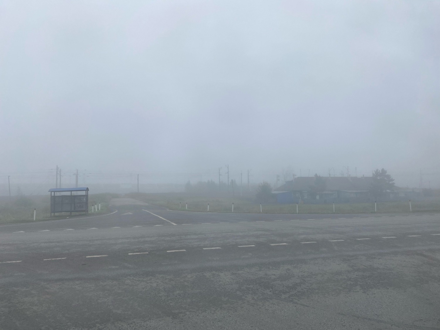 туман за городом