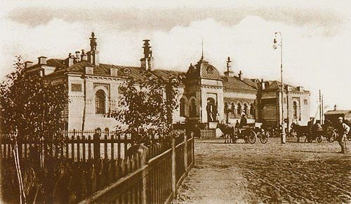 Железнодорожный вокзал в Омске, 1896 год