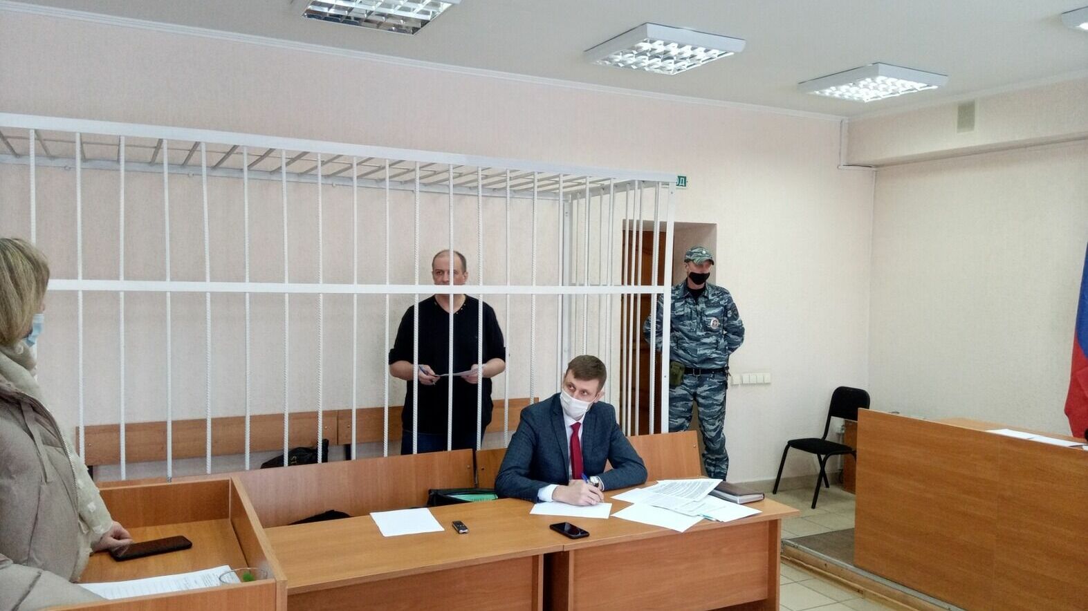 Евгений Быков во время суда