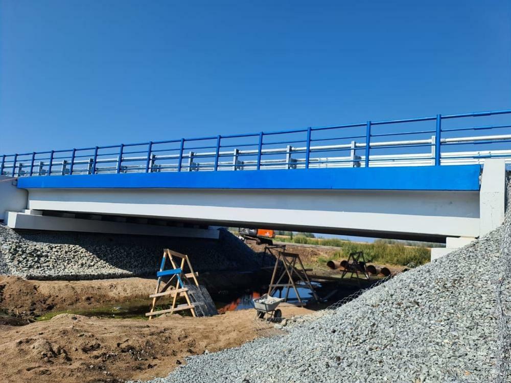 В Омской области открыли движение на новом мосту через реку Табурга