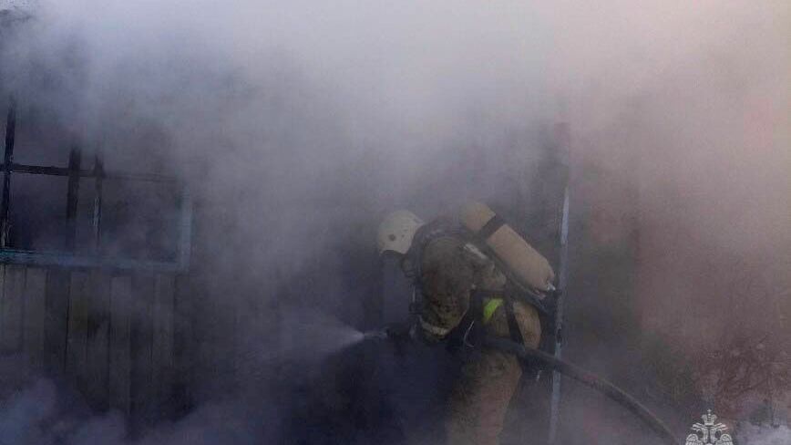 пожар в Знаменском