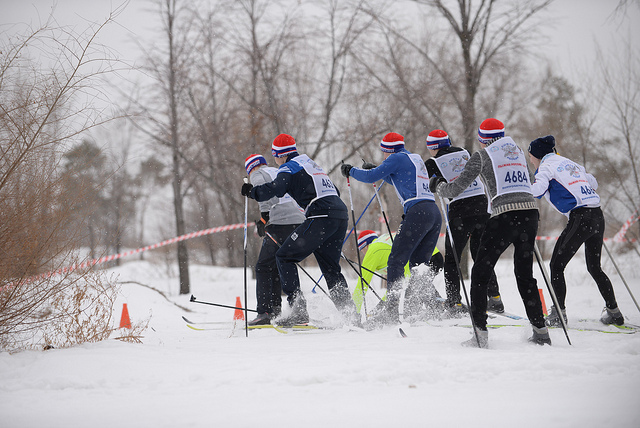 В Омске из-за аномальных морозов перенесли массовую гонку «Лыжня России»