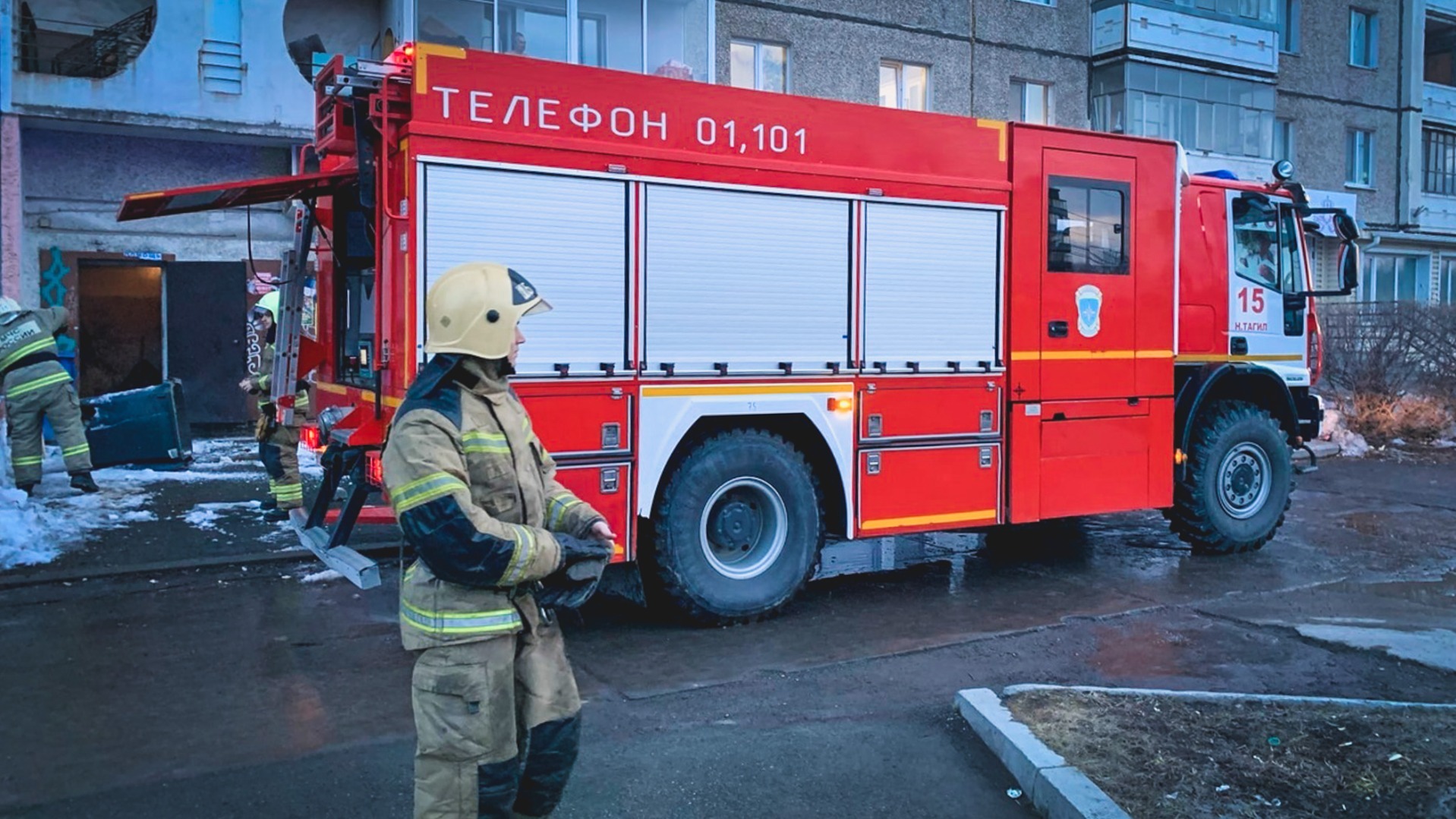 В Называевске Омской области загорелась целая улица
