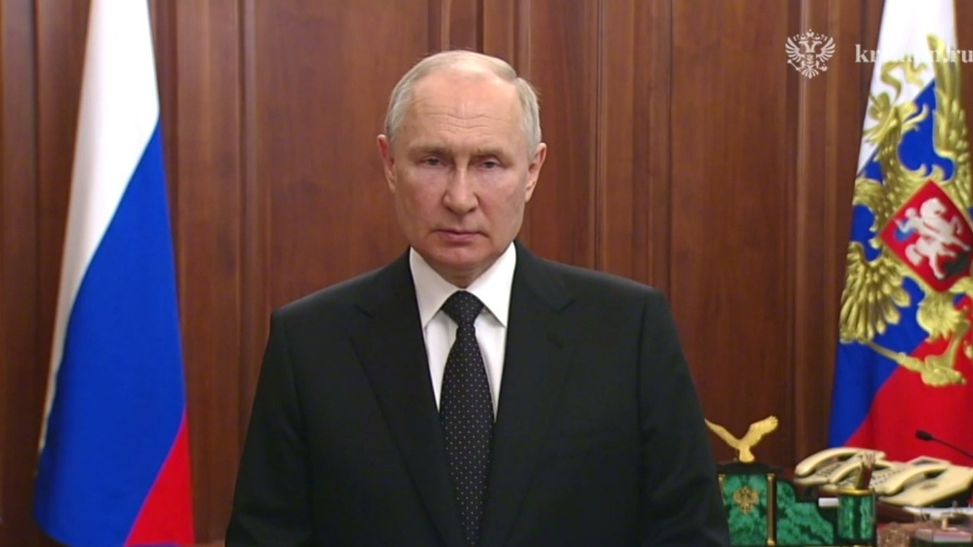 Президент Владимир Путин обратился к россиянам в связи с вооруженным мятежом