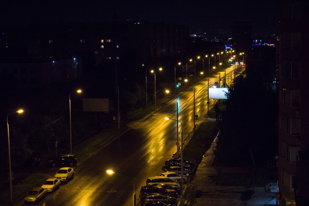 Омичи рассказали об отключении фонарей на Красноярском тракте