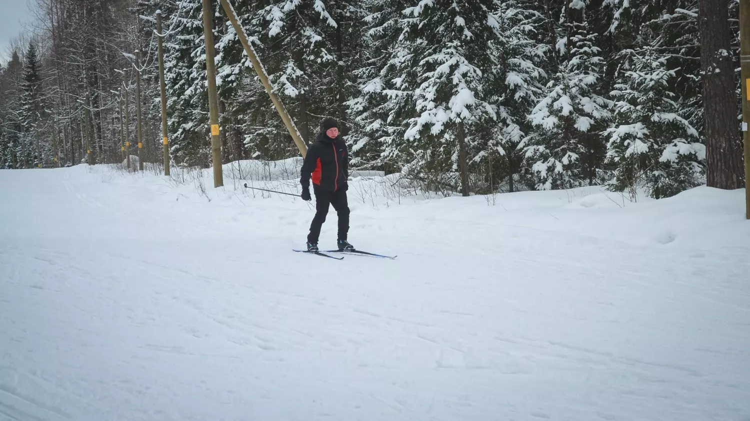 В Екатерининском можно покататься на лыжах